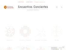 Tablet Screenshot of encuentrosconcientes.com